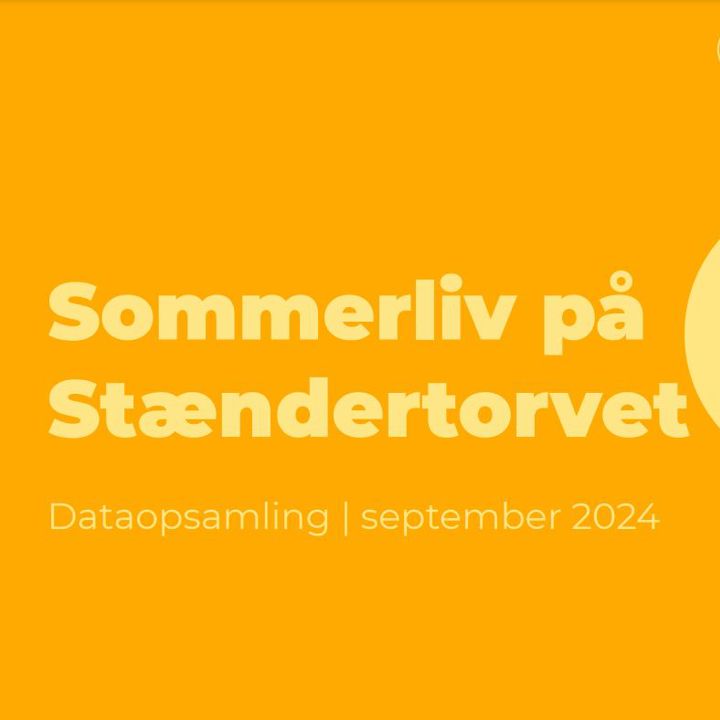 Dataopsamling sommerliv på Stændertorvet 2024
