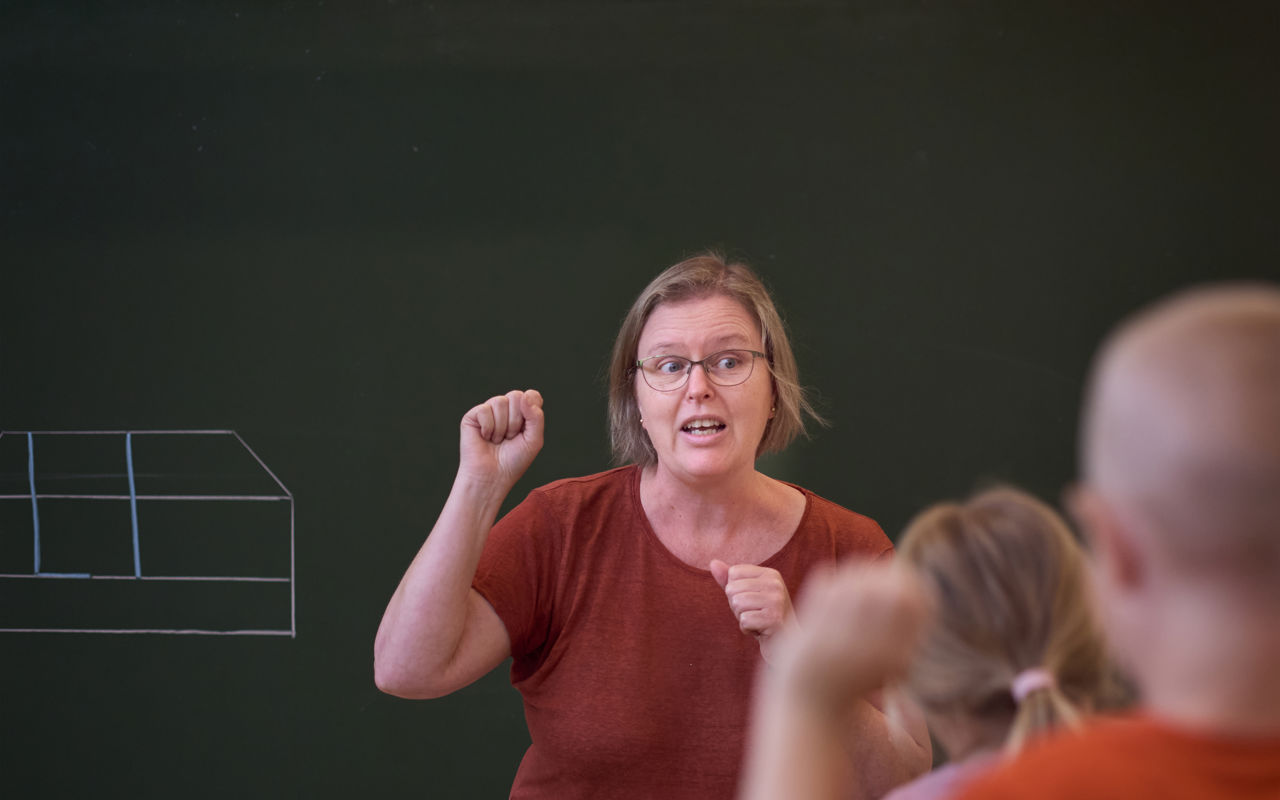 Charlotte Valentin arbejder på Østervangsskolen som børnehaveklasselærer