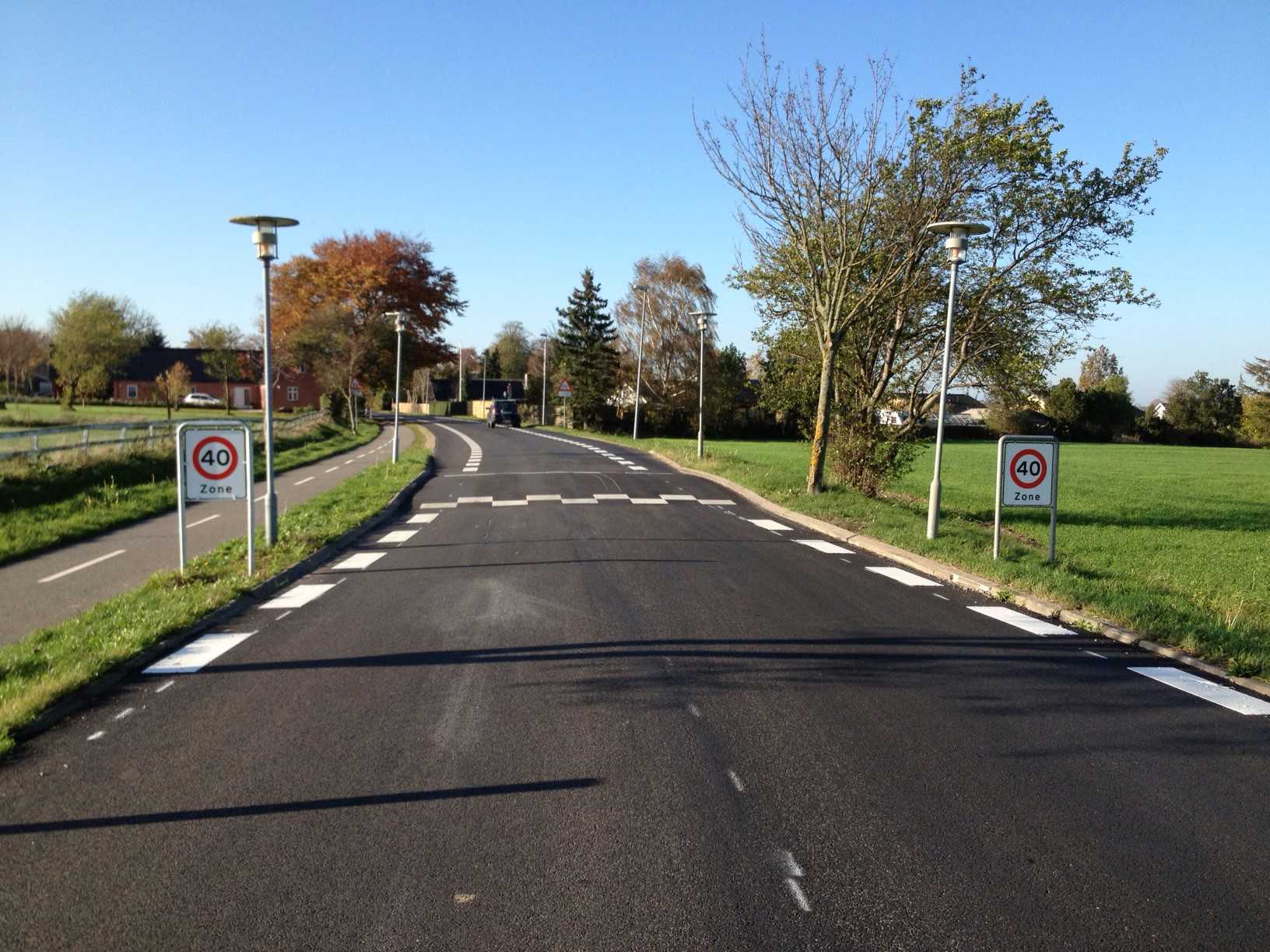 40 km/t zone i Assendløse