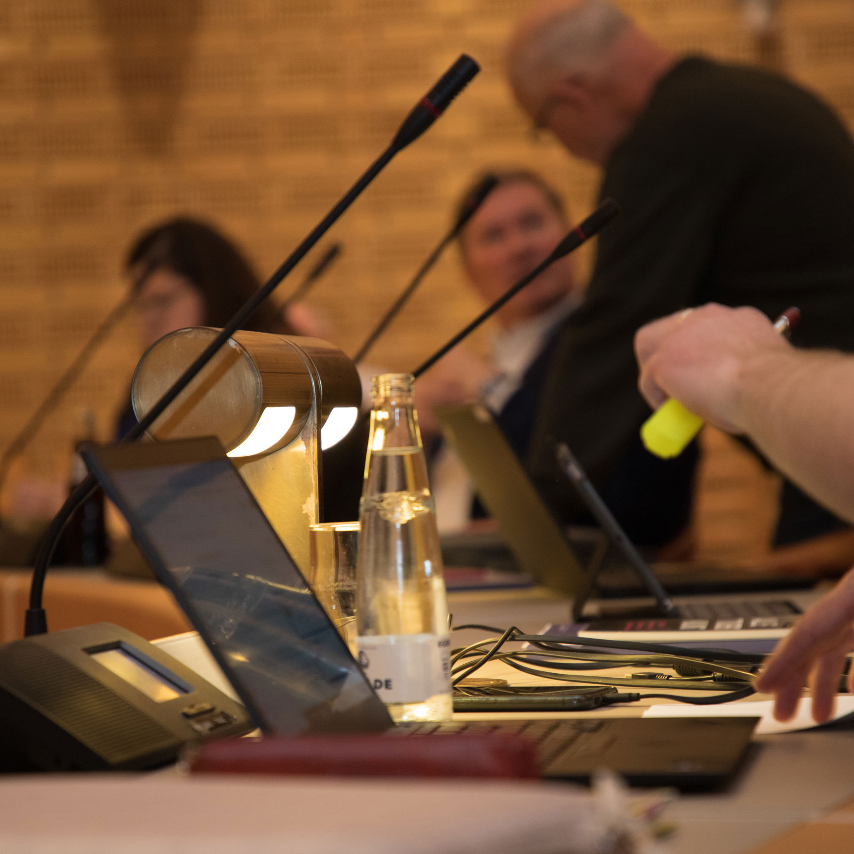 Siddeplads i byrådssalen