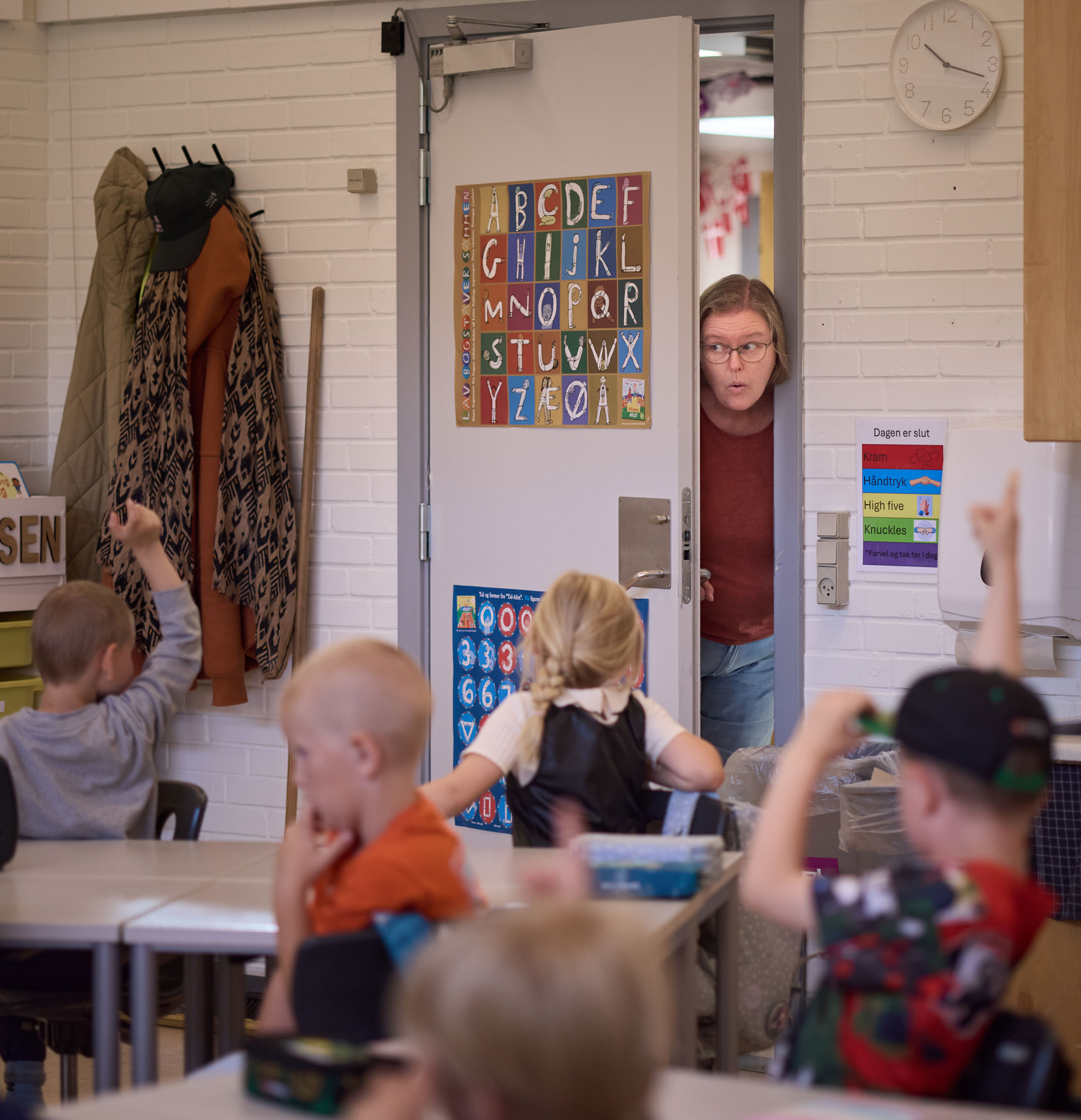 Charlotte Valentin befinder sig godt med at være lærer for de mindste